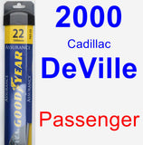 Passenger Wiper Blade for 2000 Cadillac DeVille - Assurance