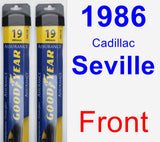 Front Wiper Blade Pack for 1986 Cadillac Seville - Assurance