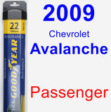 Passenger Wiper Blade for 2009 Chevrolet Avalanche - Assurance