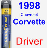 Driver Wiper Blade for 1998 Chevrolet Corvette - Assurance