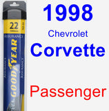 Passenger Wiper Blade for 1998 Chevrolet Corvette - Assurance