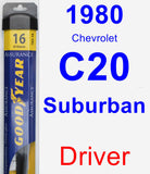 Driver Wiper Blade for 1980 Chevrolet C20 Suburban - Assurance