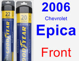 Front Wiper Blade Pack for 2006 Chevrolet Epica - Assurance