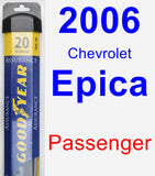 Passenger Wiper Blade for 2006 Chevrolet Epica - Assurance