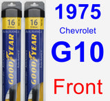 Front Wiper Blade Pack for 1975 Chevrolet G10 - Assurance