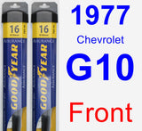 Front Wiper Blade Pack for 1977 Chevrolet G10 - Assurance