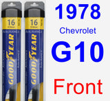 Front Wiper Blade Pack for 1978 Chevrolet G10 - Assurance