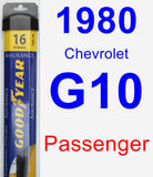 Passenger Wiper Blade for 1980 Chevrolet G10 - Assurance