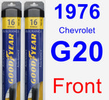 Front Wiper Blade Pack for 1976 Chevrolet G20 - Assurance