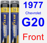 Front Wiper Blade Pack for 1977 Chevrolet G20 - Assurance