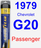 Passenger Wiper Blade for 1979 Chevrolet G20 - Assurance