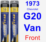 Front Wiper Blade Pack for 1973 Chevrolet G20 Van - Assurance