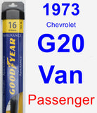 Passenger Wiper Blade for 1973 Chevrolet G20 Van - Assurance