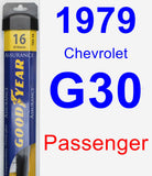 Passenger Wiper Blade for 1979 Chevrolet G30 - Assurance