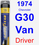 Driver Wiper Blade for 1974 Chevrolet G30 Van - Assurance