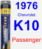 Passenger Wiper Blade for 1976 Chevrolet K10 - Assurance