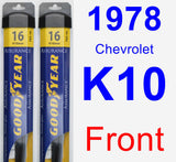 Front Wiper Blade Pack for 1978 Chevrolet K10 - Assurance