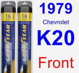 Front Wiper Blade Pack for 1979 Chevrolet K20 - Assurance