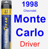 Driver Wiper Blade for 1998 Chevrolet Monte Carlo - Assurance