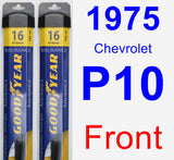 Front Wiper Blade Pack for 1975 Chevrolet P10 - Assurance