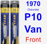 Front Wiper Blade Pack for 1970 Chevrolet P10 Van - Assurance