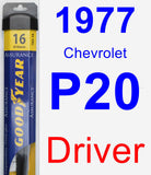 Driver Wiper Blade for 1977 Chevrolet P20 - Assurance