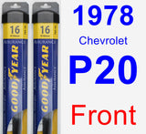 Front Wiper Blade Pack for 1978 Chevrolet P20 - Assurance