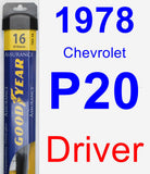 Driver Wiper Blade for 1978 Chevrolet P20 - Assurance