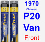 Front Wiper Blade Pack for 1970 Chevrolet P20 Van - Assurance