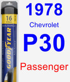 Passenger Wiper Blade for 1978 Chevrolet P30 - Assurance