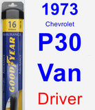 Driver Wiper Blade for 1973 Chevrolet P30 Van - Assurance