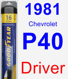 Driver Wiper Blade for 1981 Chevrolet P40 - Assurance