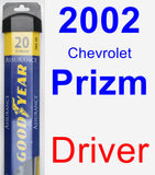 Driver Wiper Blade for 2002 Chevrolet Prizm - Assurance