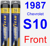 Front Wiper Blade Pack for 1987 Chevrolet S10 - Assurance