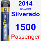 Passenger Wiper Blade for 2014 Chevrolet Silverado 1500 - Assurance