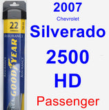 Passenger Wiper Blade for 2007 Chevrolet Silverado 2500 HD - Assurance