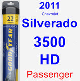 Passenger Wiper Blade for 2011 Chevrolet Silverado 3500 HD - Assurance