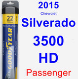 Passenger Wiper Blade for 2015 Chevrolet Silverado 3500 HD - Assurance