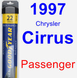 Passenger Wiper Blade for 1997 Chrysler Cirrus - Assurance