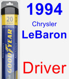 Driver Wiper Blade for 1994 Chrysler LeBaron - Assurance