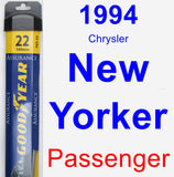 Passenger Wiper Blade for 1994 Chrysler New Yorker - Assurance