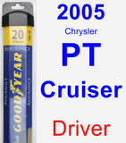 Driver Wiper Blade for 2005 Chrysler PT Cruiser - Assurance