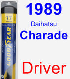 Driver Wiper Blade for 1989 Daihatsu Charade - Assurance