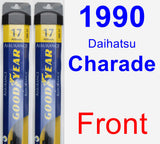 Front Wiper Blade Pack for 1990 Daihatsu Charade - Assurance