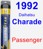 Passenger Wiper Blade for 1992 Daihatsu Charade - Assurance