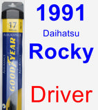 Driver Wiper Blade for 1991 Daihatsu Rocky - Assurance