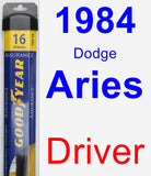 Driver Wiper Blade for 1984 Dodge Aries - Assurance