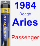 Passenger Wiper Blade for 1984 Dodge Aries - Assurance