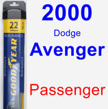 Passenger Wiper Blade for 2000 Dodge Avenger - Assurance