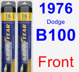 Front Wiper Blade Pack for 1976 Dodge B100 - Assurance